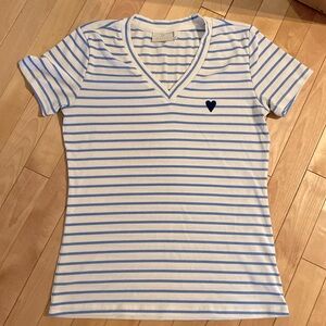 KAFFE - striped T-shirt (S)